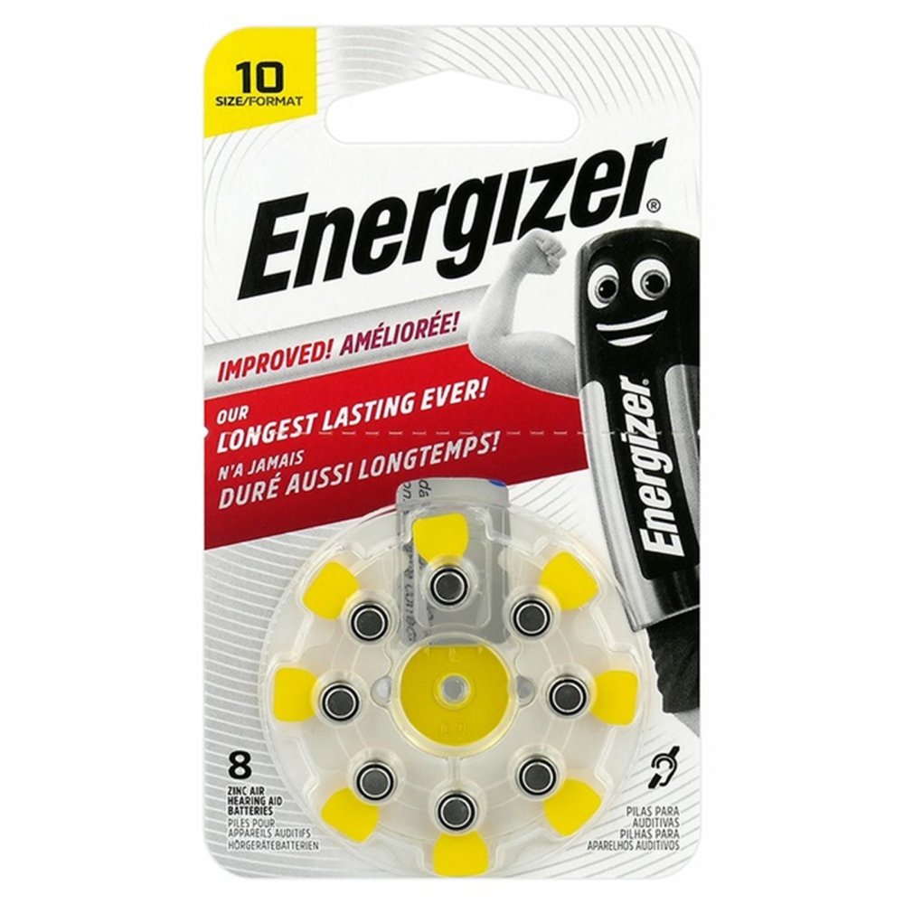 8x batéria pre načúvací prístroj ENERGIZER DA10 PR70