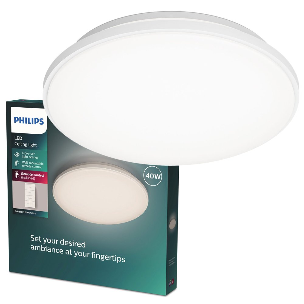 LED stropné svietidlo 40W 4300lm 2700-6500K White s diaľkovým ovládaním Wincel Philips