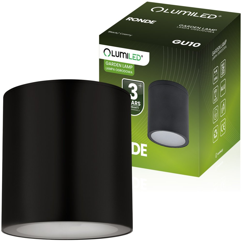 Vonkajšie bodové svietidlo GU10 LED IP54 Round 95mm RONDE LUMILED