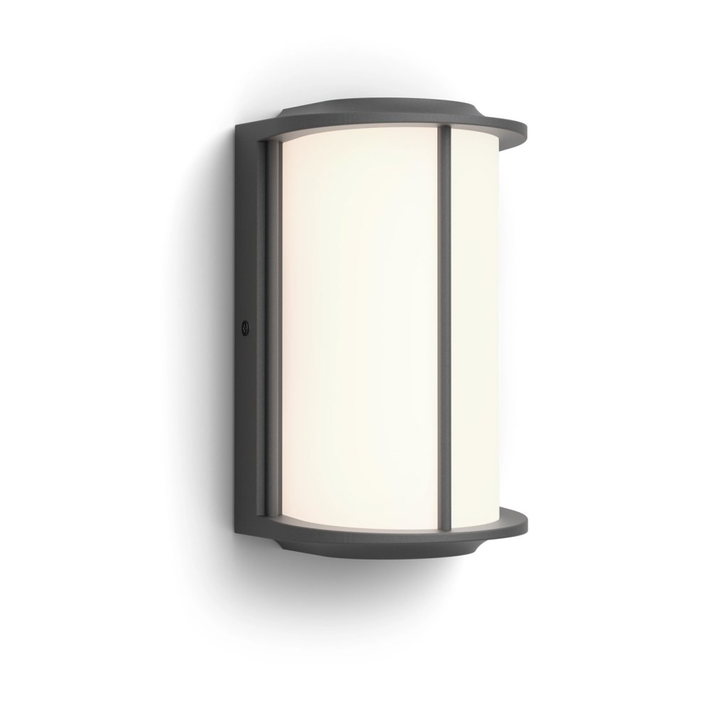 E-shop Vonkajšie fasádne svietidlo LED 4,3 W 800 lm 2700 K IP44 Antracit Reese Ultra Efficient Philips