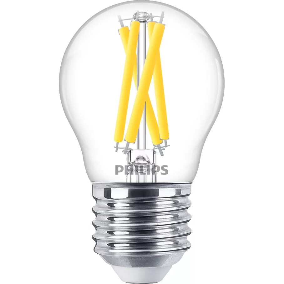 E-shop LED žiarovka guľová E27 P45 5,9W = 60W 806lm 2700 teplé vlákno PHILIPS stmievateľné