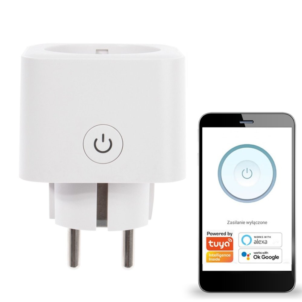 Programátor zásuviek 230V max. 16A 3680W SMART SOCKET Wi-Fi TUYA Kobi