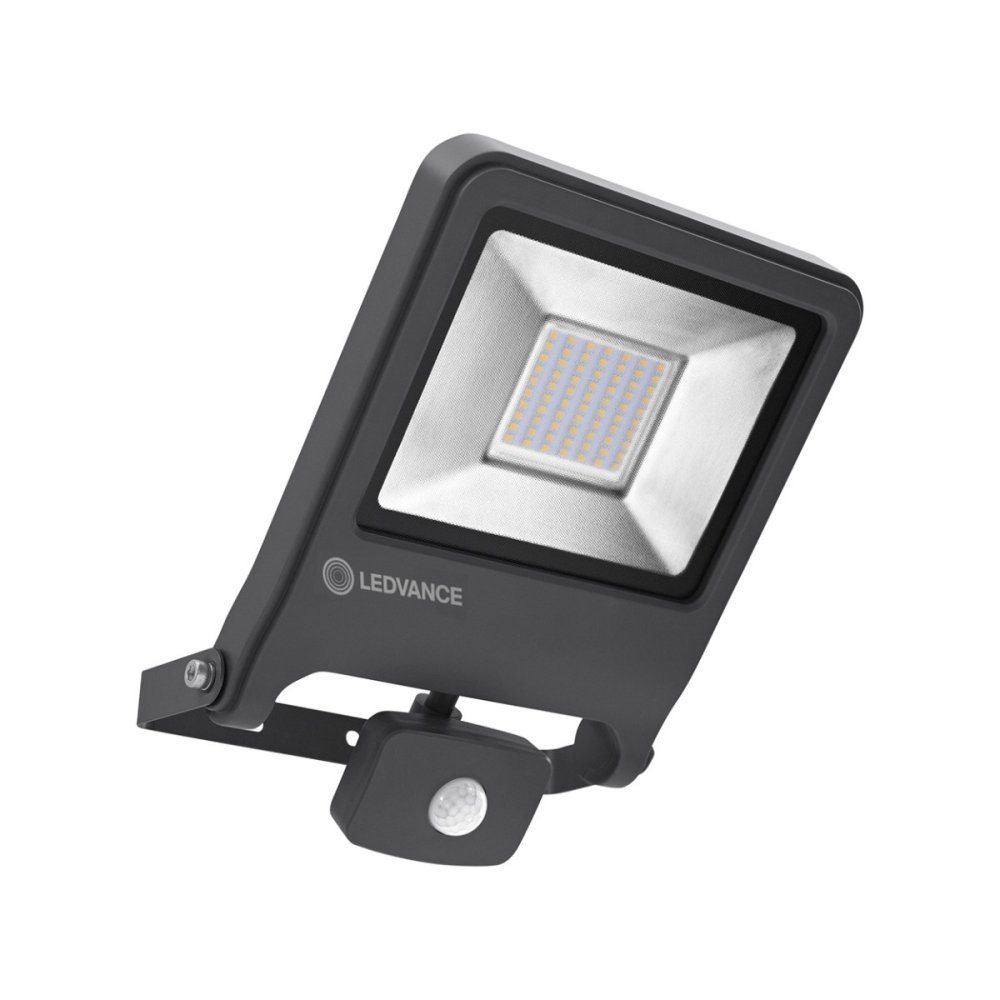LED reflektor 50W 4500lm 4000K IP44 sivý so senzorom pohybu LEDVANCE Floodlight Endura