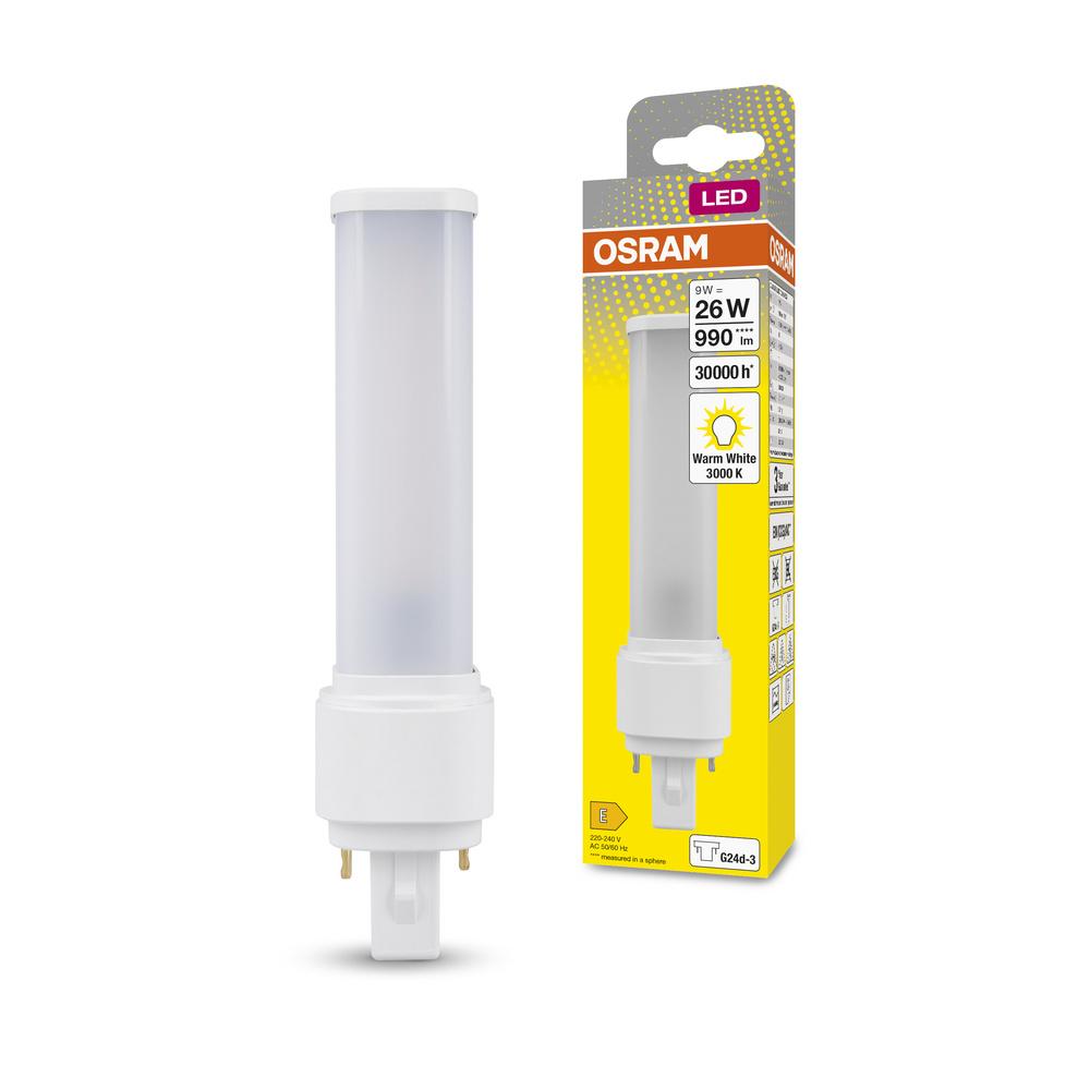 Jednostranná LED žiarivka G24d-3 9W = 26W 990lm 3000K Warm 120° DULUX LED D EM & AC Osram