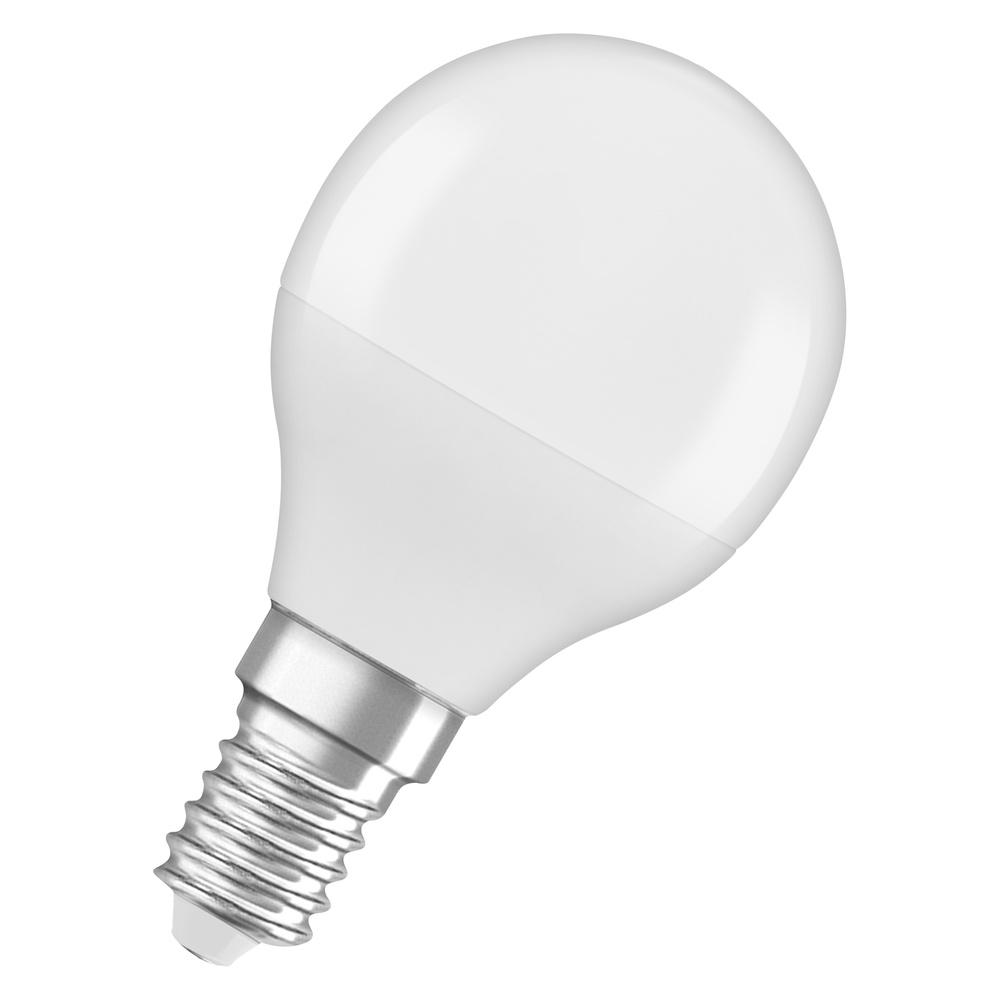 LED žiarovka guľová E14 P45 4,9W = 40W 470lm 4000K Neutrálna 180° Ledvance