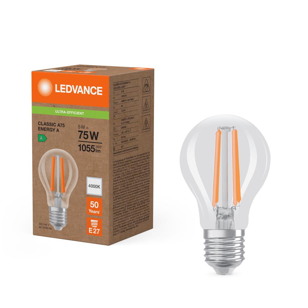 LED žiarovka E27 A60 5W = 75W 1055lm 4000lK Neutrálna 320° Ledvance