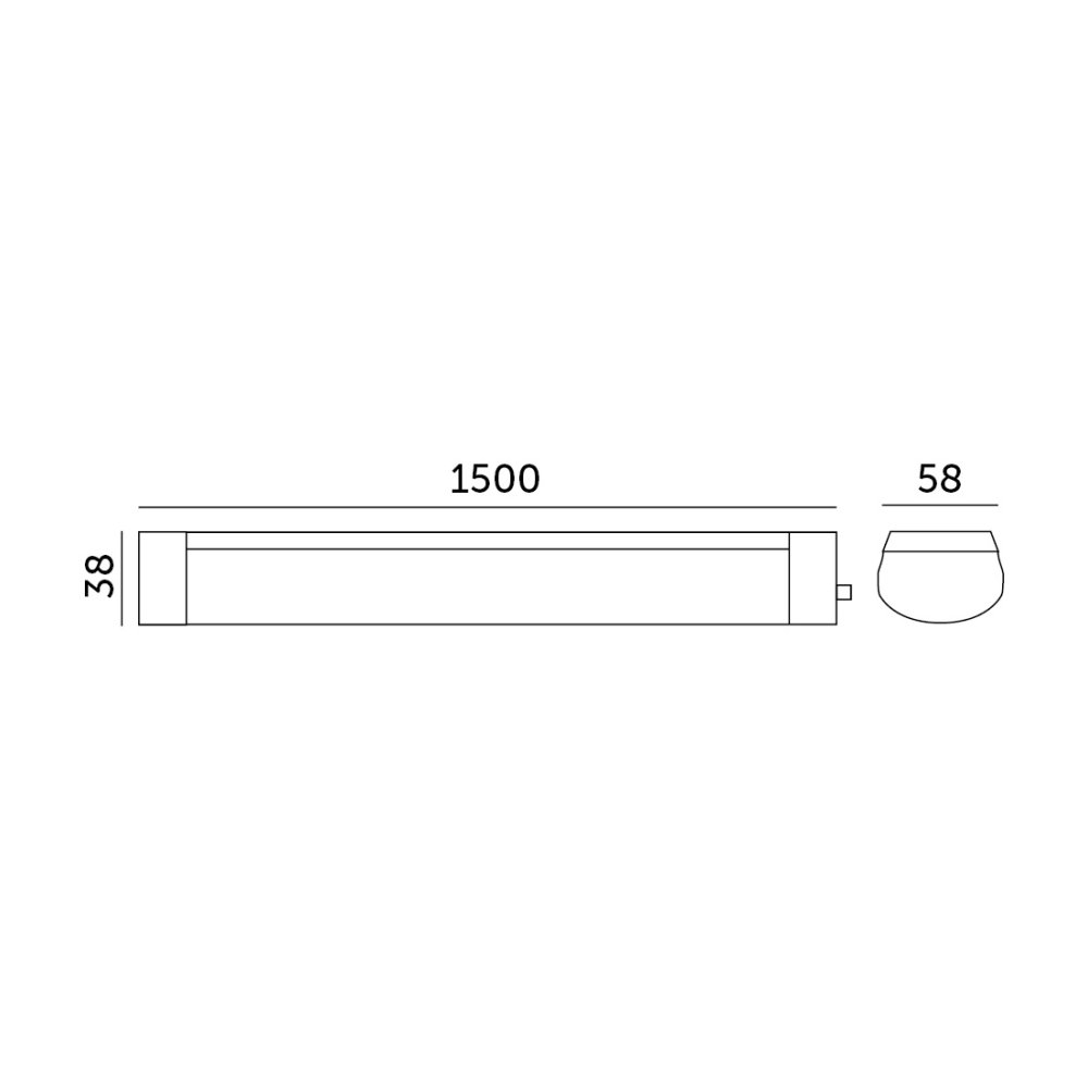 E-shop Hermetické svietidlo LED 45W 4500lm 4000K neutrálna biela CORTEZ