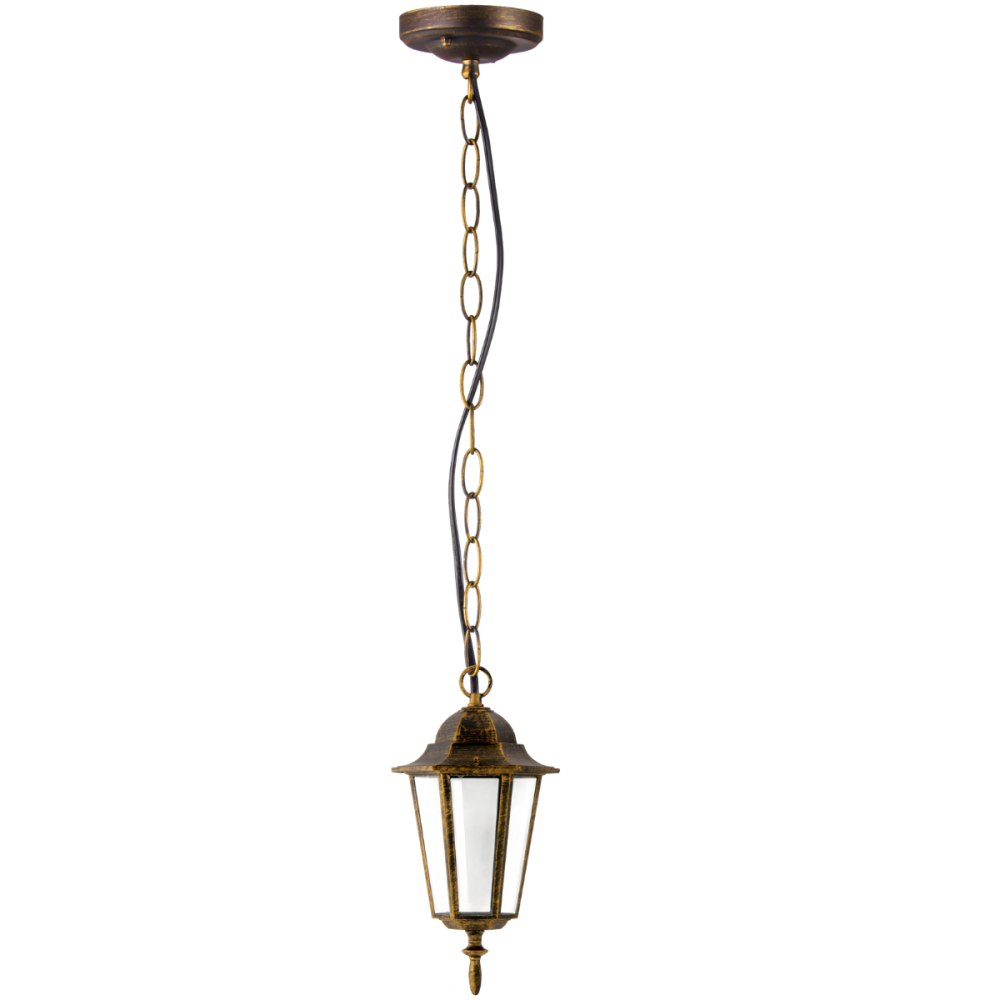 Závesná záhradná lampa E27 patinová IP43 Liguria Goldlux