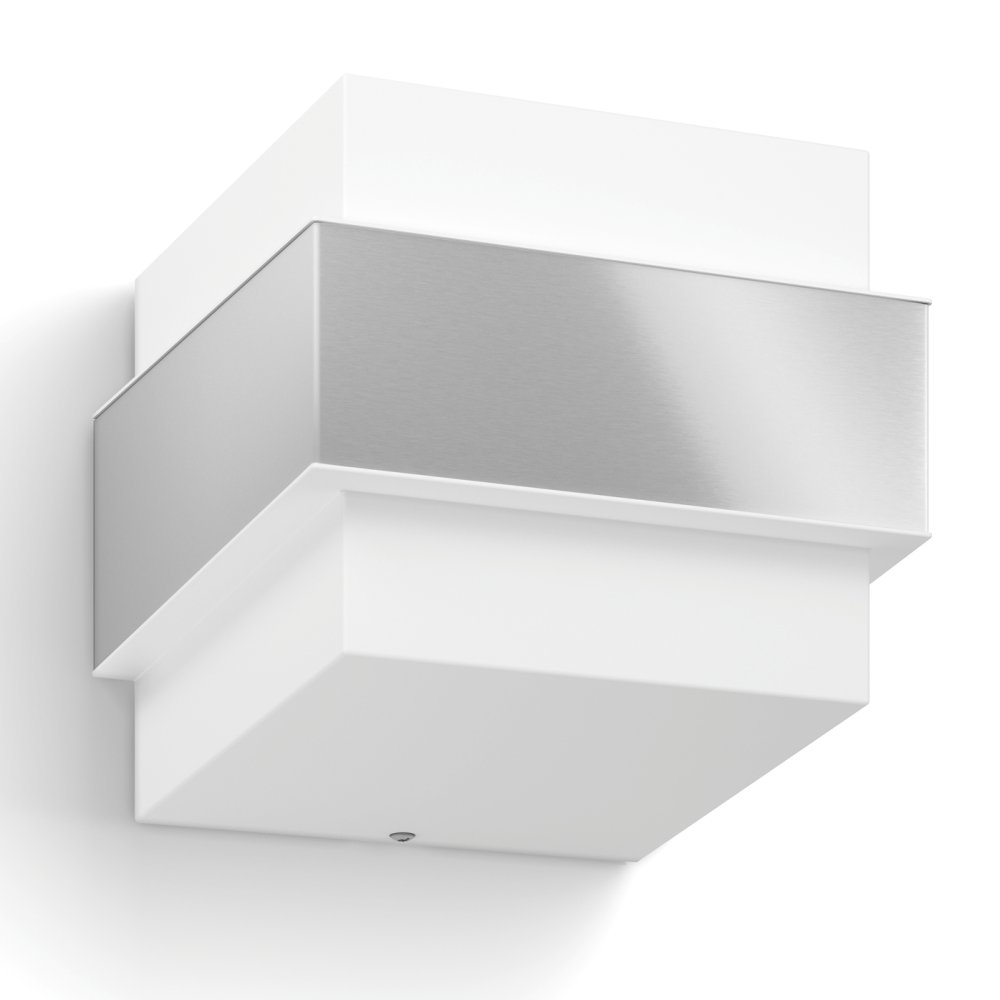 E-shop SHOVEL myGarden E27 IP44 LED fasádne nástenné svietidlo Top - Down White - Silver PHILIPS