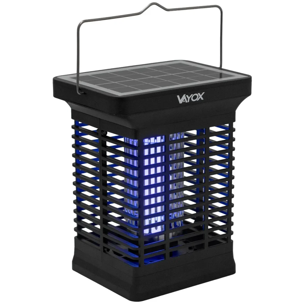 Solárna elektrická insekticídna pasca Lucerna 2v1 3W na muchy komáre hmyz VAYOX