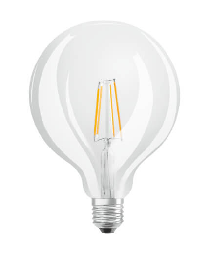 LED žiarovka E27 G125 4W = 40W 470lm 2700K Warm 300° Filament OSRAM Retrofit