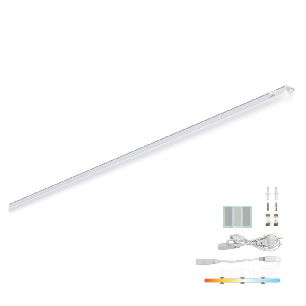 E-shop Nábytkové LED svietidlo pod skrinku 16W 1600lm CCT biele Kobi