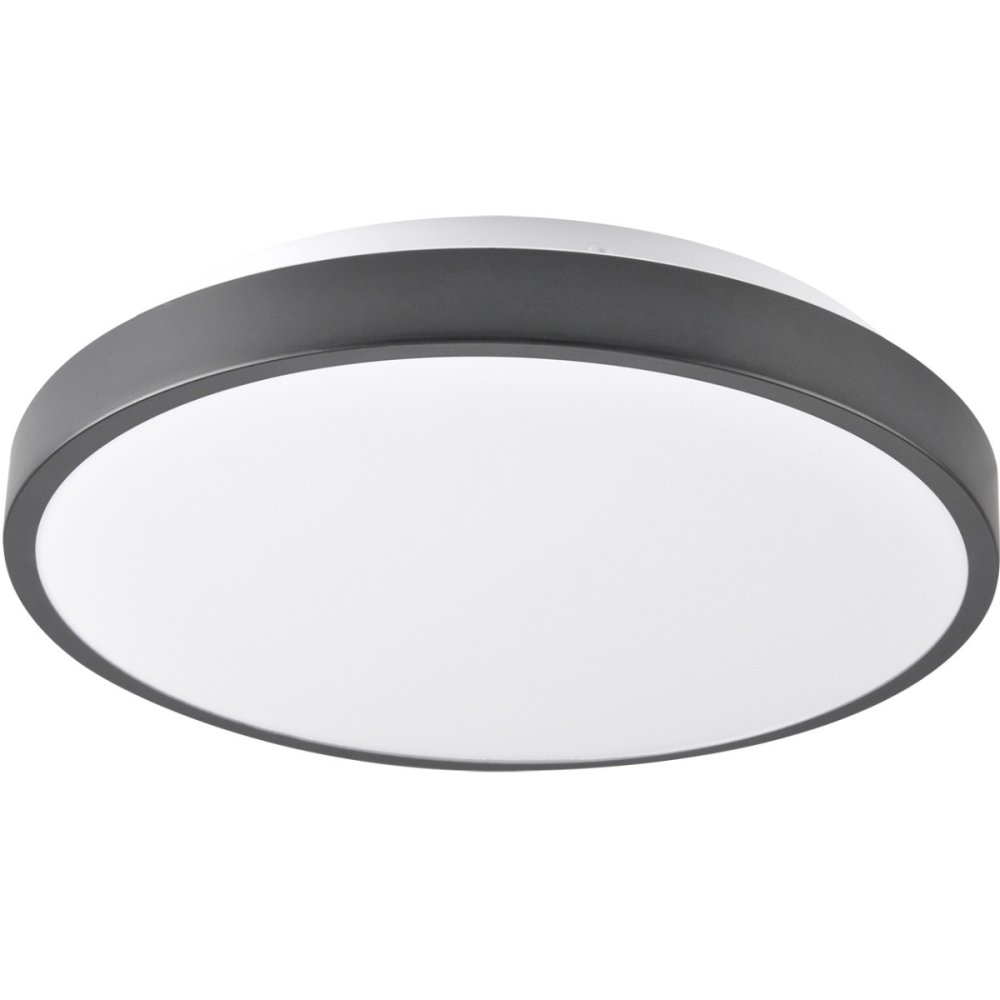 LED stropné svietidlo čierne 30cm 15W 4000K KERN GOLDLUX (Polux)