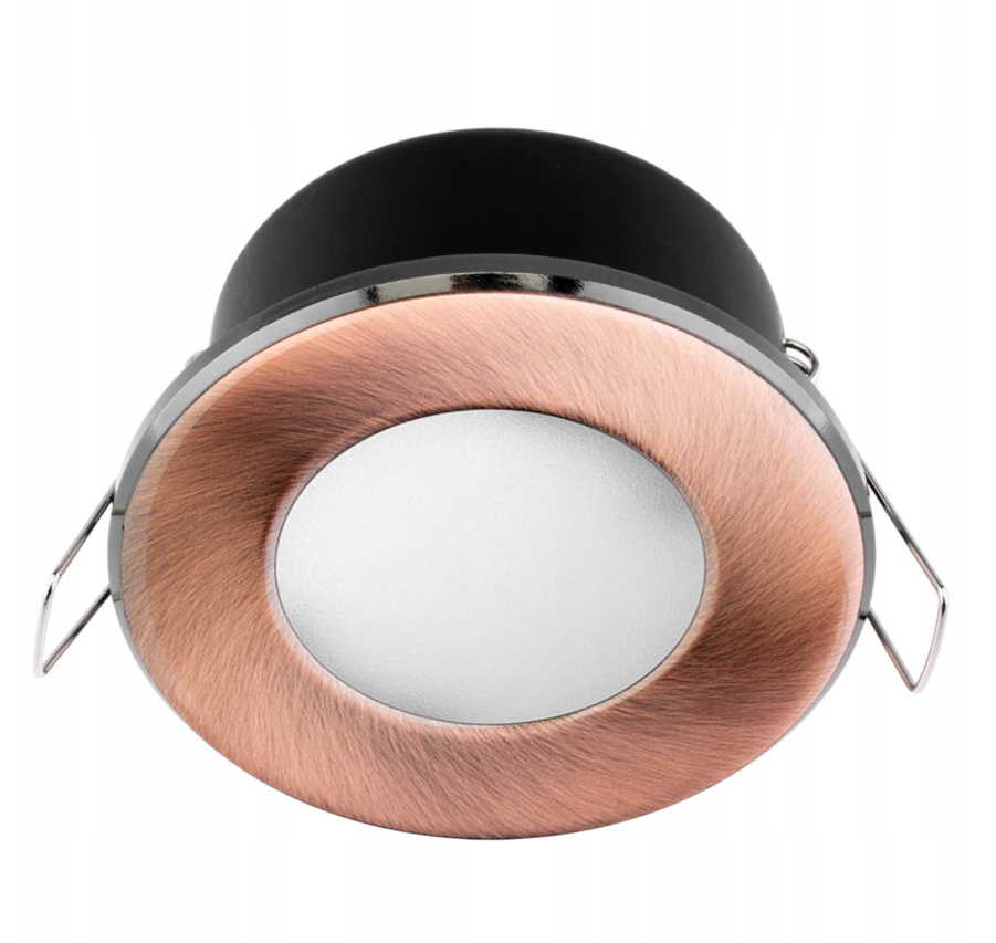 Svietidlo HALOGEN Skrytý kúpeľňový podhľad Hermetický AQUS GU10 LUMILED Copper IP44 FIXED