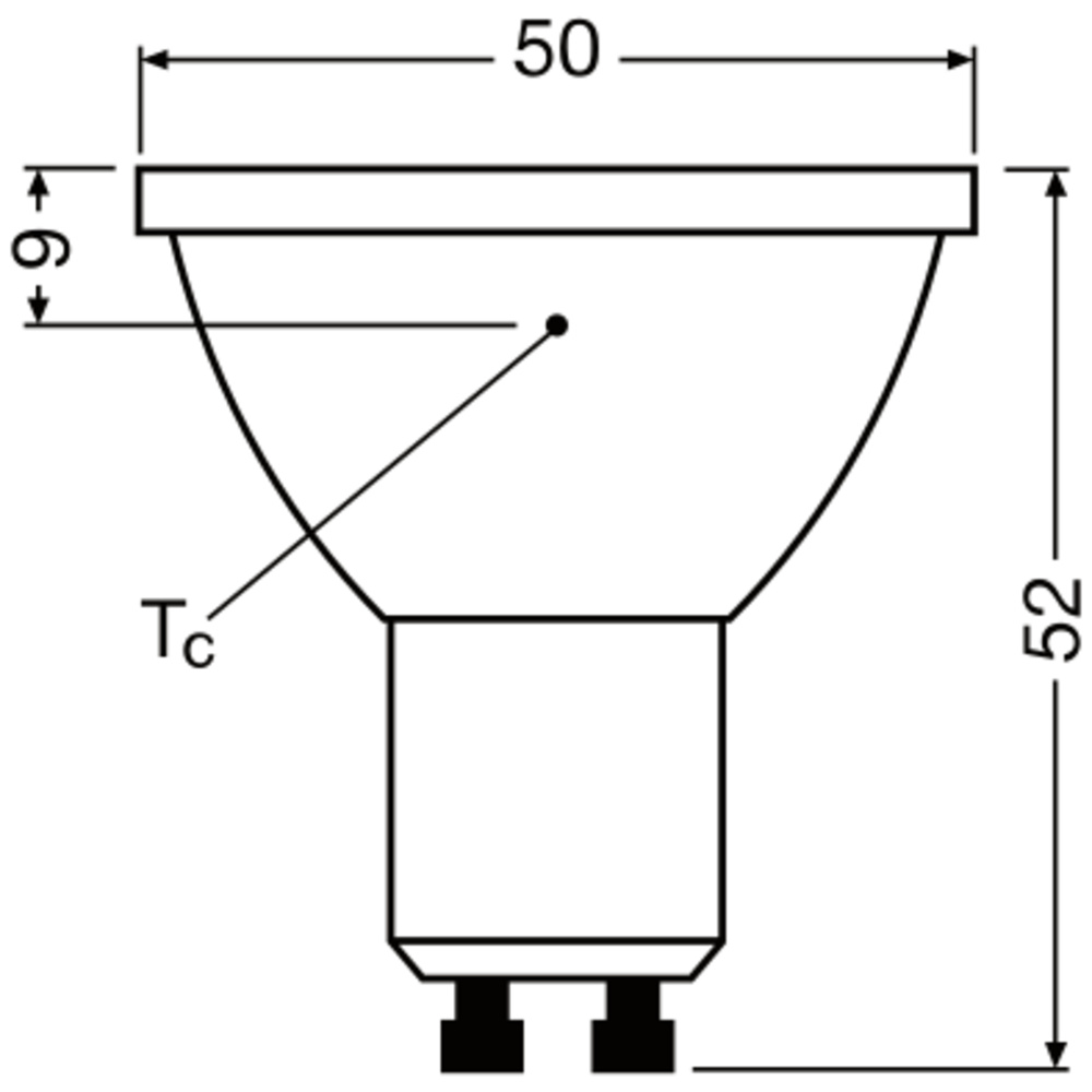 E-shop LED žiarovka - Bodové svetlo GU10 6,9W = 51W - 3000K Teplá - Stmievateľná - Ledvance