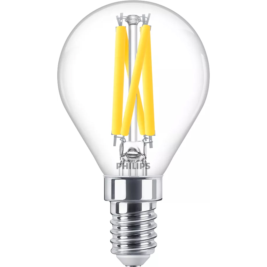 E-shop LED žiarovka guľová E14 P45 3,4W = 40W 470lm 2700 teplé vlákno PHILIPS stmievateľné