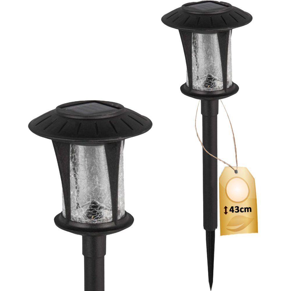 LED solárna záhradná lampa BOLTON Plug-in 4000K 1,6W IP44 43cm Súmrakový senzor