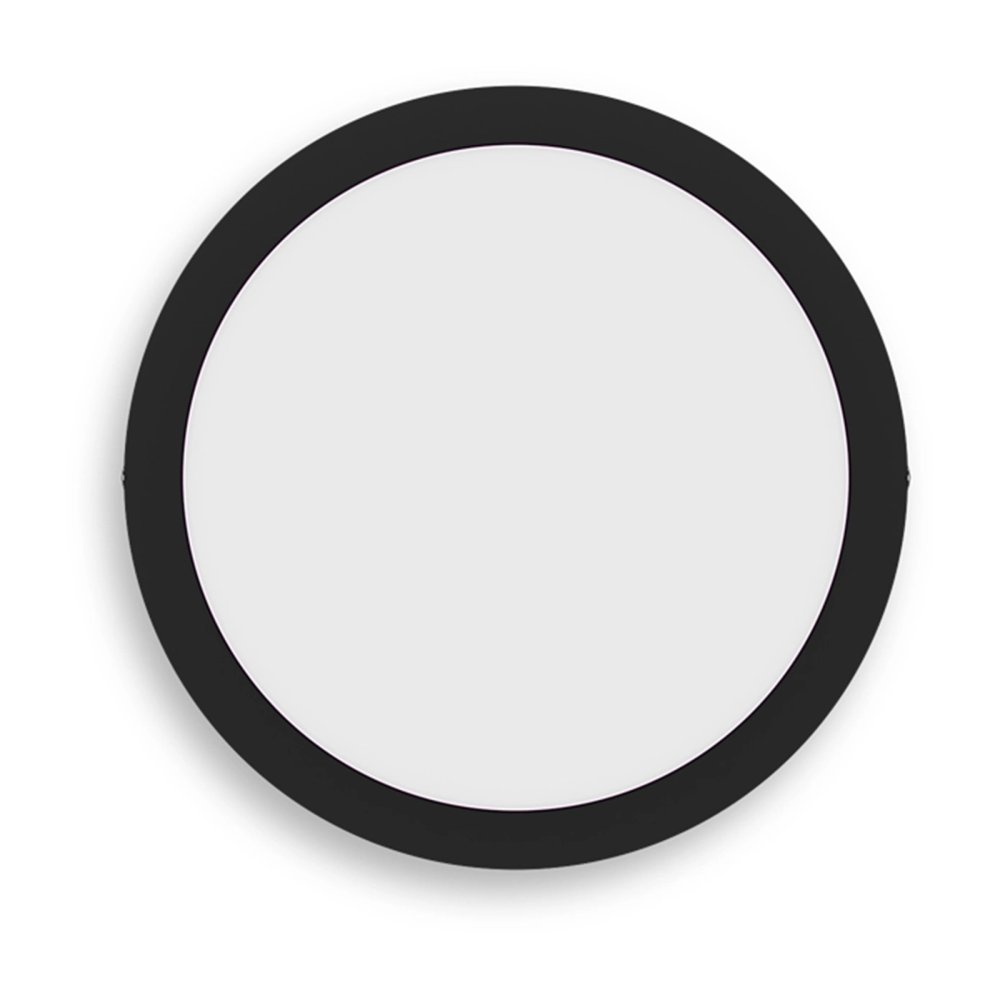 Plafond Panel LED Povrchové stropné svietidlo MAGNEOS 12W 2700K 21cm Čierne stropné svietidlo Round PHILIPS