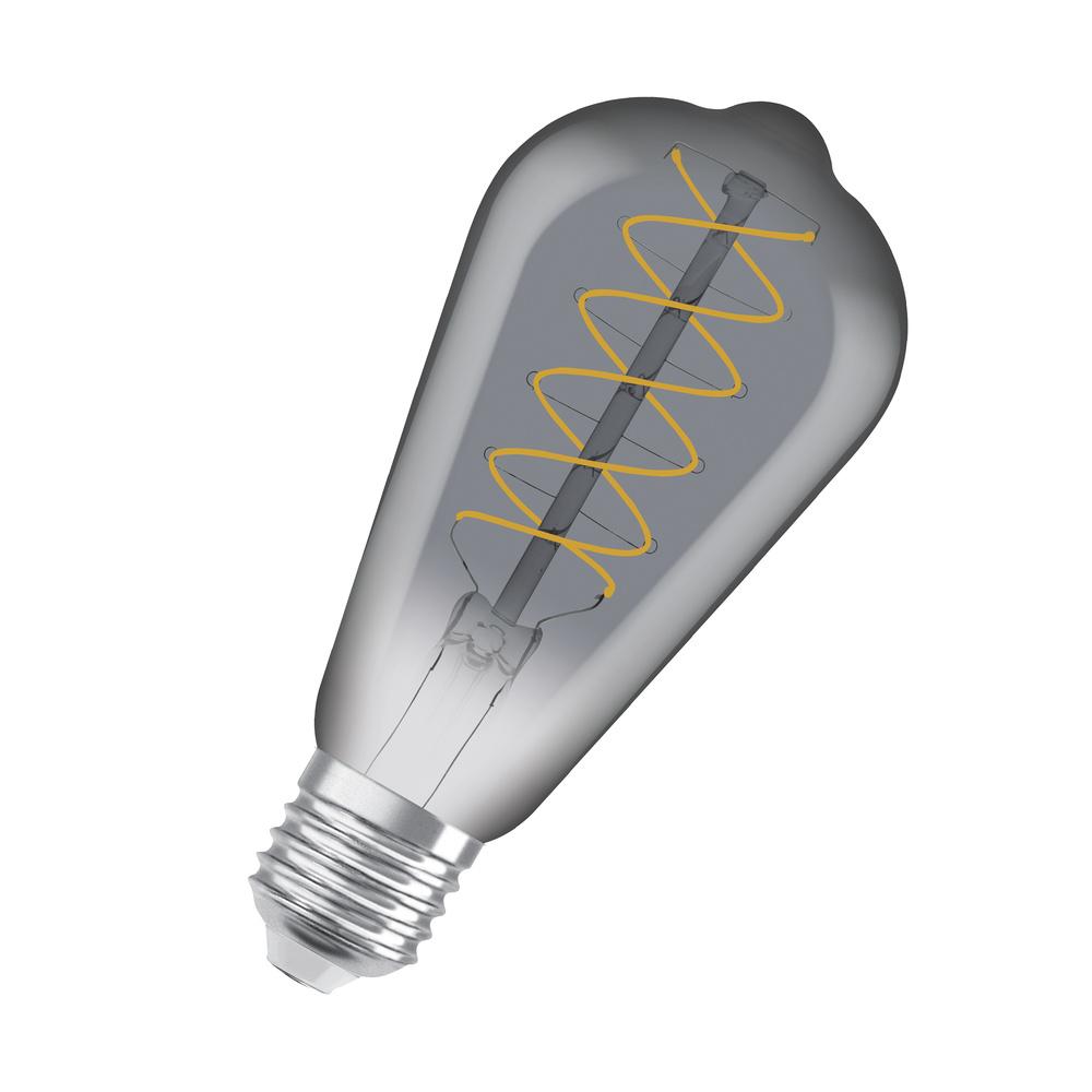 E-shop Dekoratívna LED žiarovka ST64 Edison E27 7,8W = 30W 360lm 1800K teplé 320° dymové vlákno stmievateľné Vintage 1906 Osram