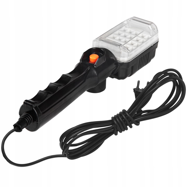 E-shop Pracovná baterka LED 12W 6500K studená 5m kábel čierna Masterled