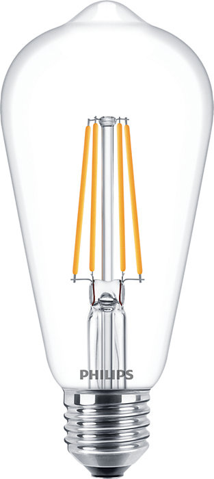 LED Edison E27 ST64 žiarovka 7W = 60W 806lm 2700K teplé vlákno PHILIPS