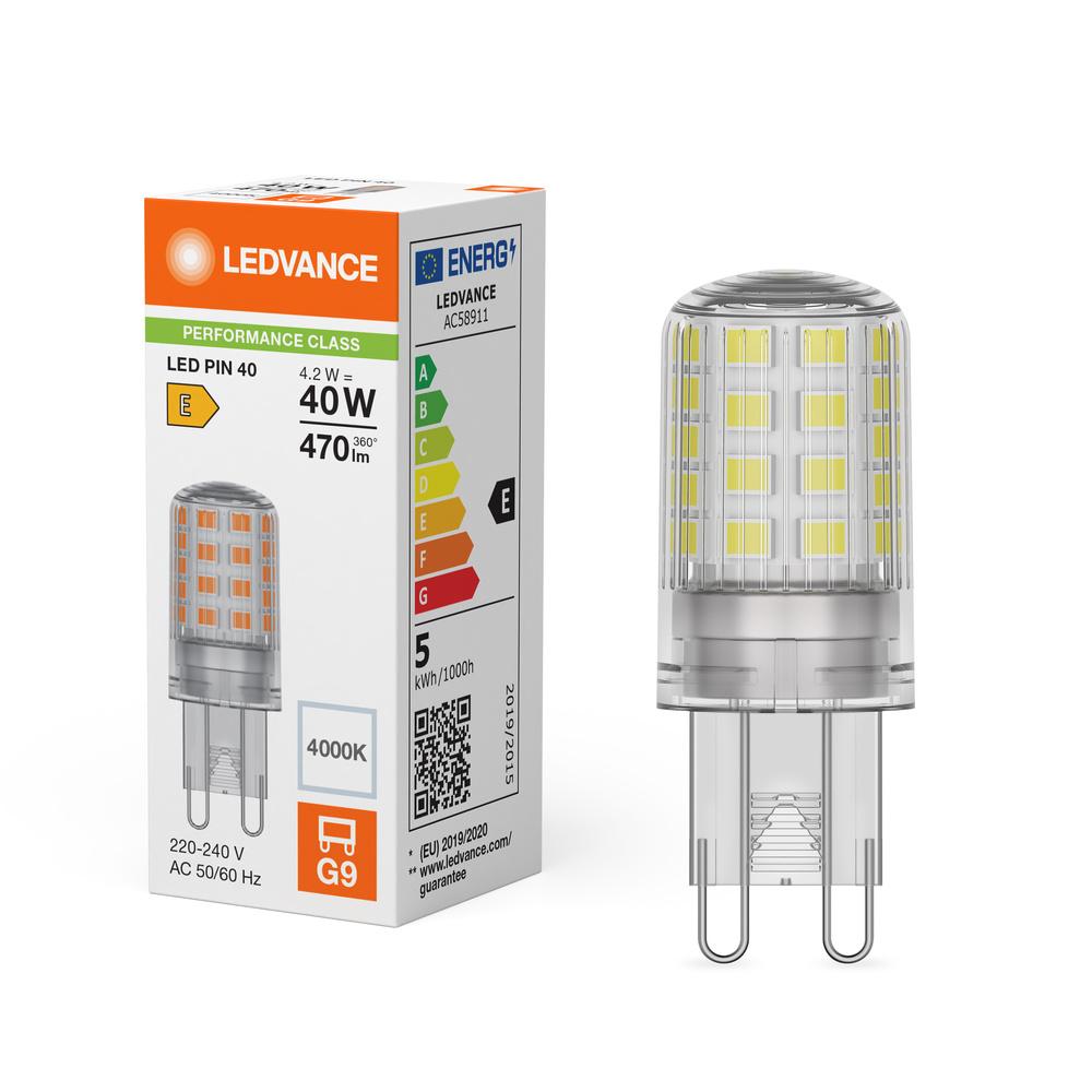 LED žiarovka G9 4,2W = 40W 470lm 4000K Neutrálna 300° Ledvance
