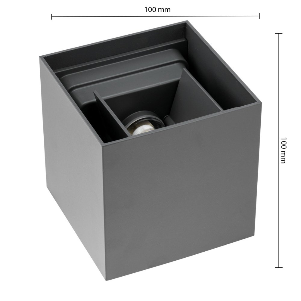 E-shop Vonkajšie nástenné svietidlo G9 120° čierne IP44 nastaviteľné Kira Masterled