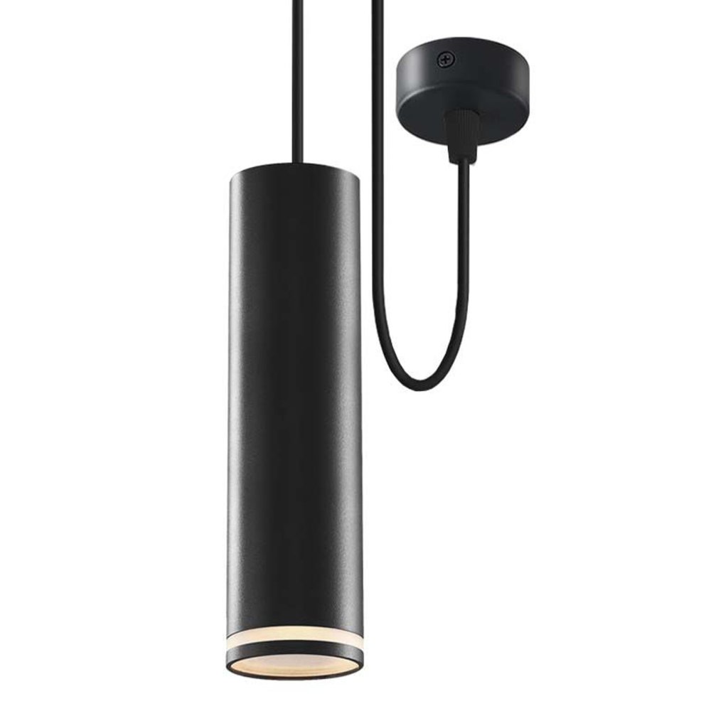 E-shop Závesná stropná lampa 1x GU10 čierna TATUM