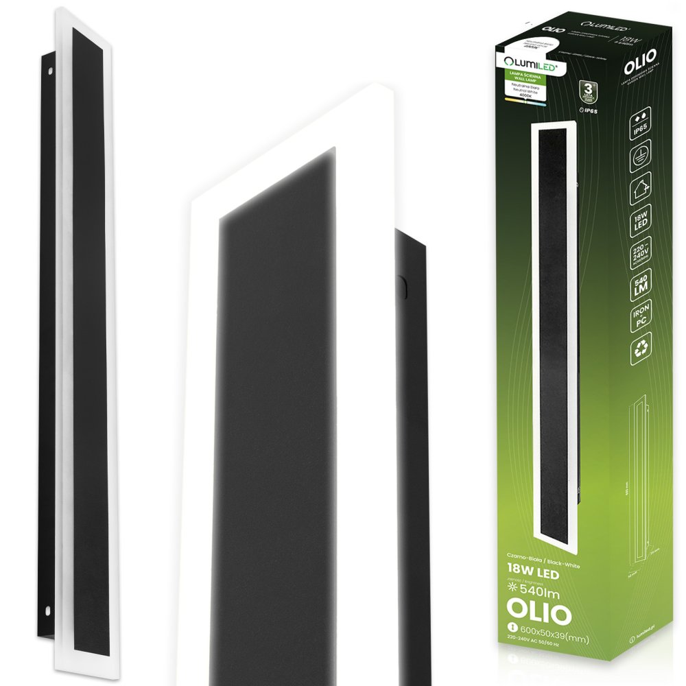 E-shop Nástenné svietidlo LED OLIO 18W 4000K 60cm IP65 LUMILED
