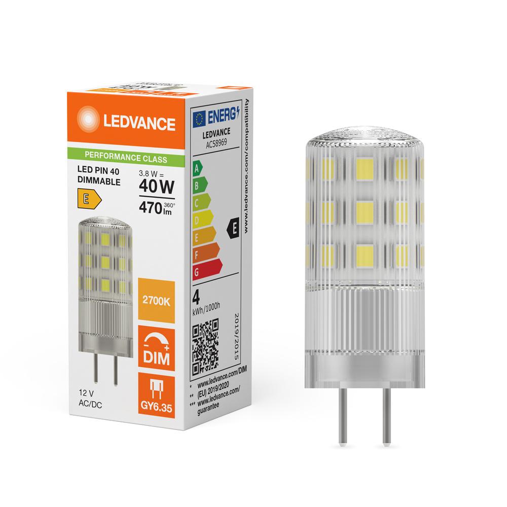 LED žiarovka GY6.35 3,8W = 40W 470lm 2700K Warm 320° 12V stmievateľná Ledvance