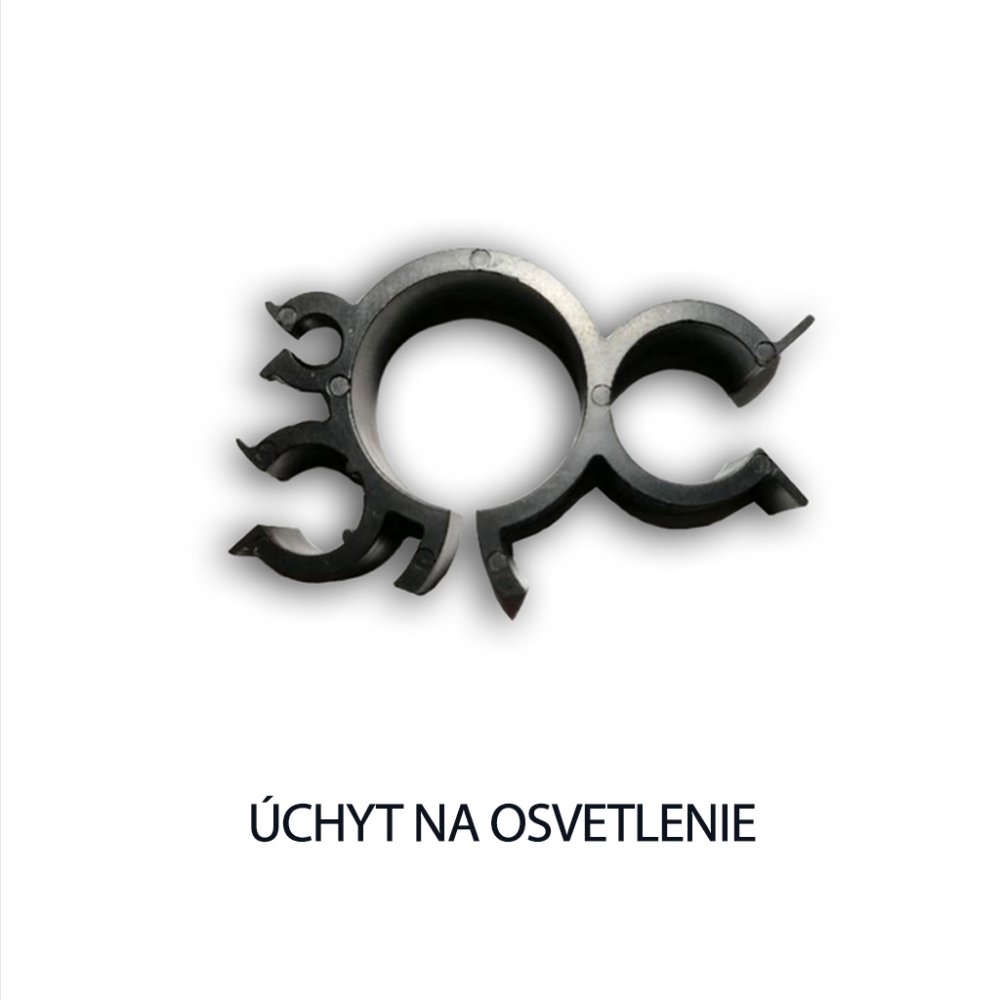 Univerzálny úchyt na odkvap pre vianočné osvetlenie