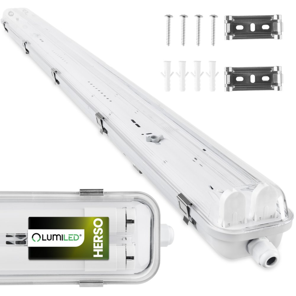 E-shop Hermetické LED svietidlo prachotesné 120cm 2x T8 G13 IP65 Lumiled