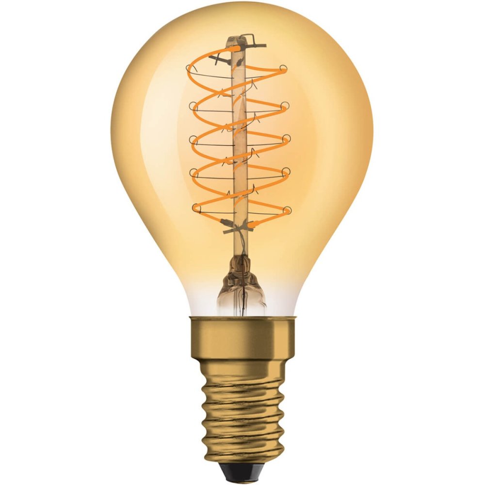 Dekoratívna LED žiarovka E14 P45 3,4W = 25W 250lm 2200K Warm 320° Filament Dimmable OSRAM Vintage 1906