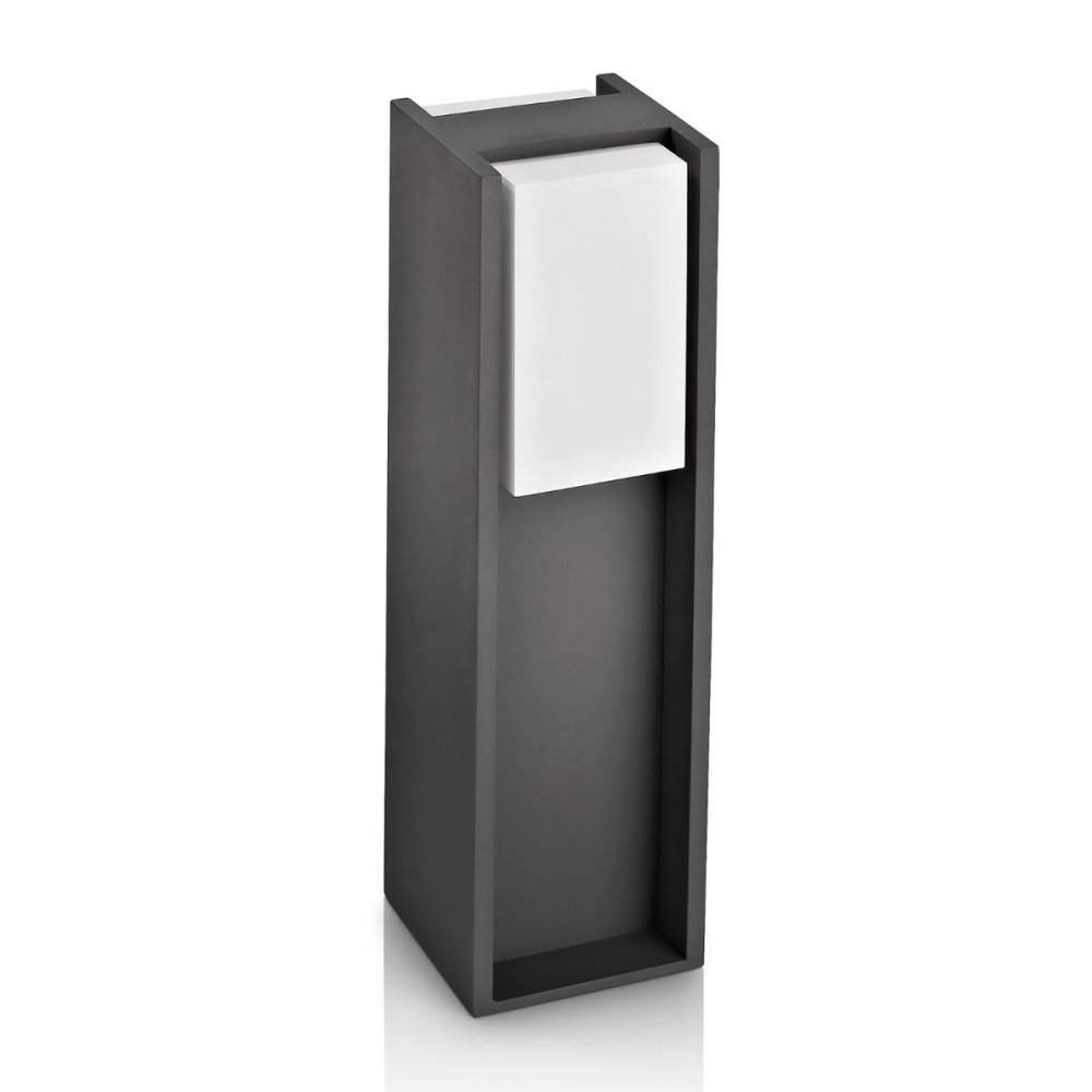 BRIDGE myGarden E27 vonkajšia záhradná LED lampa IP44 stĺp 40cm antracit PHILIPS