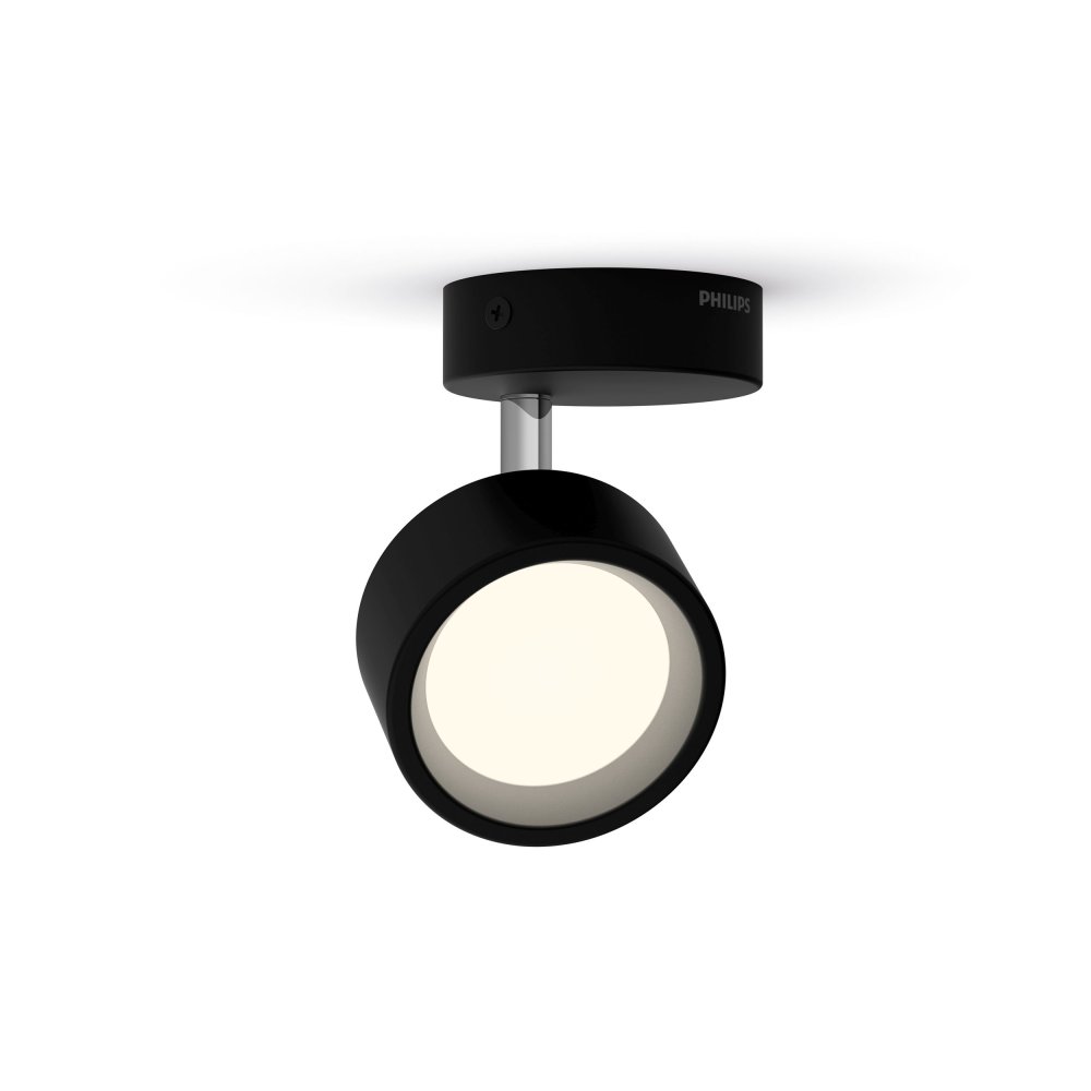 E-shop Nástenné svietidlo LED 5,5W 550lm 2700K Black Brother Philips
