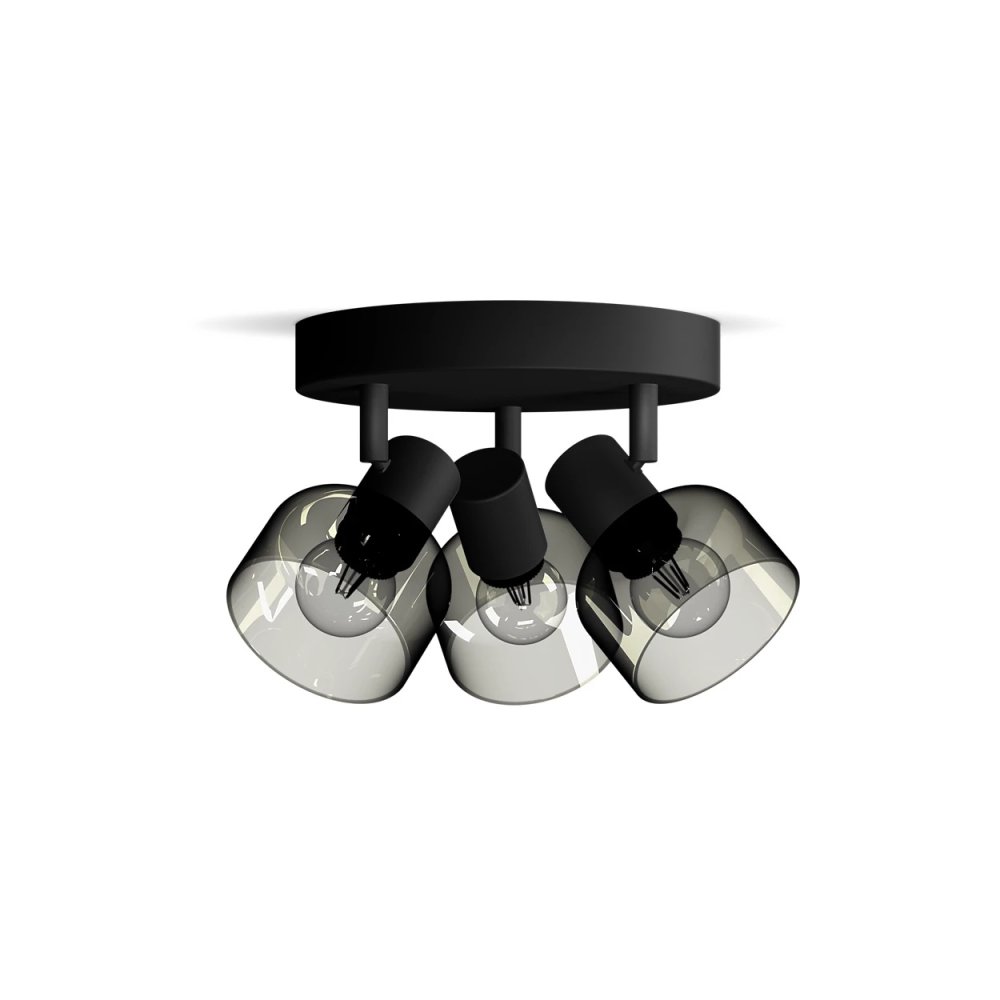 E-shop Stropné svetlo Reflektor 3x E14 LED Black Sleet Philips