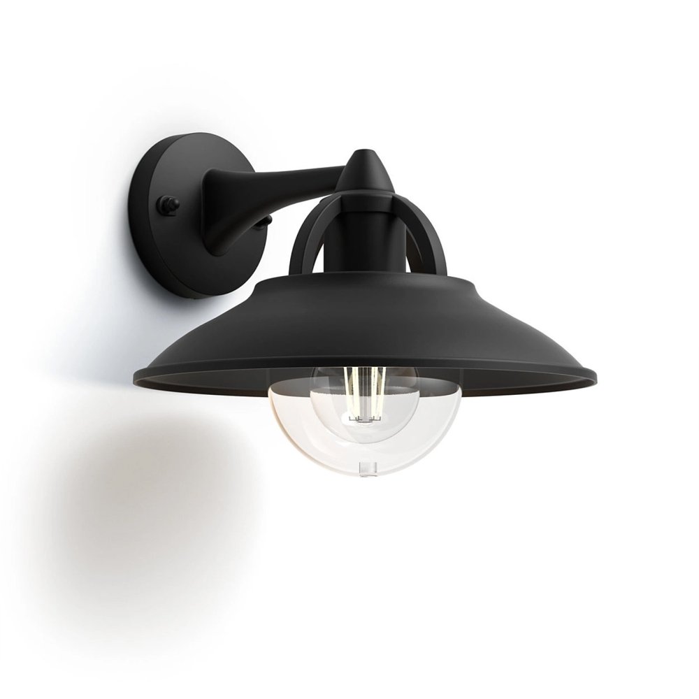 E-shop CORMORANT myGarden E27 IP44 Čierna fasádna LED lampa PHILIPS
