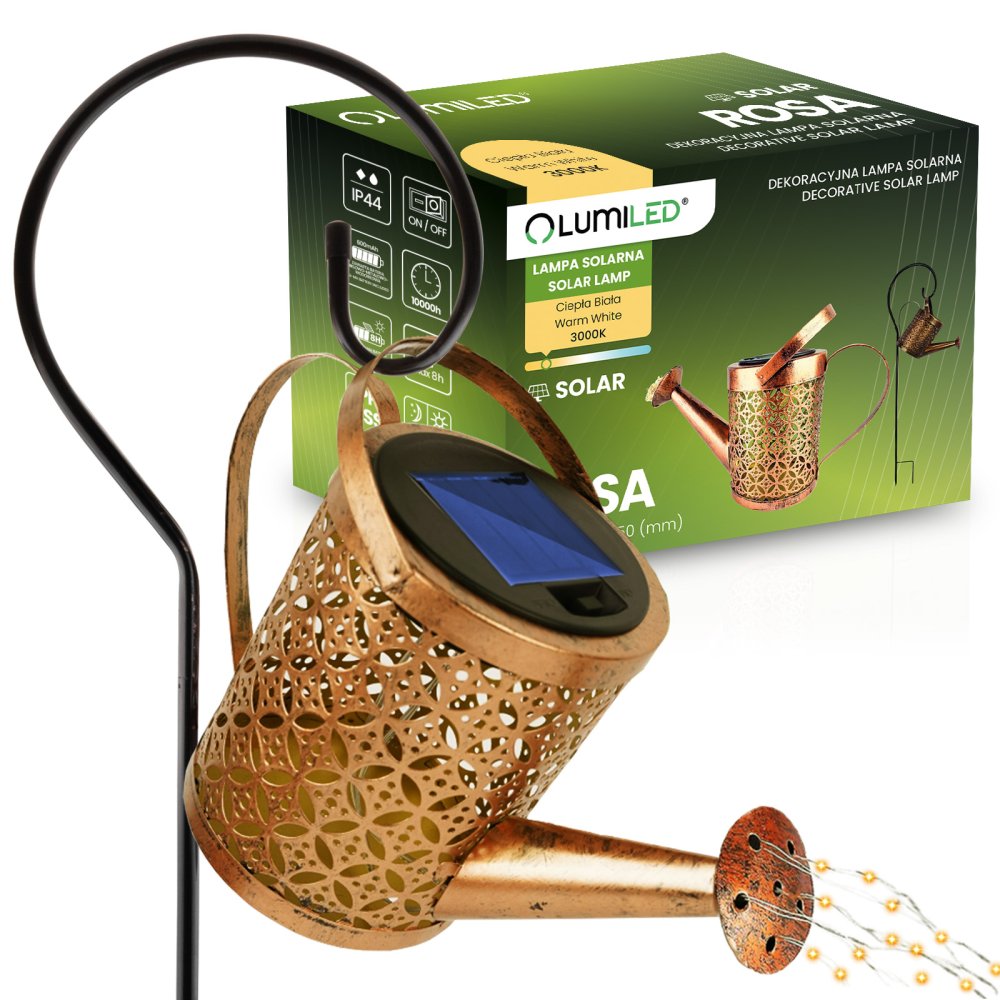 E-shop Záhradná lampa LED ROSA Copper IP44 3000K LUMILED