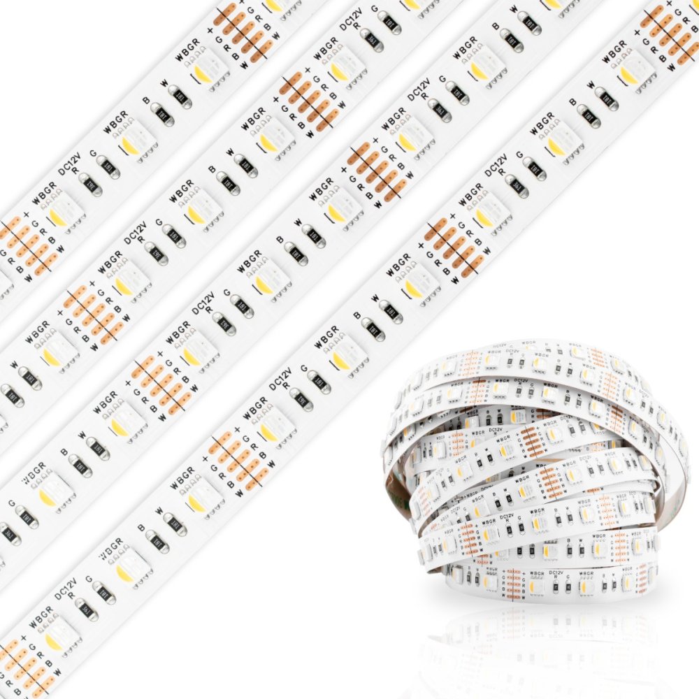 LED pásik 12V 72W 300LED 5050 RGB + NB 12mm 5m