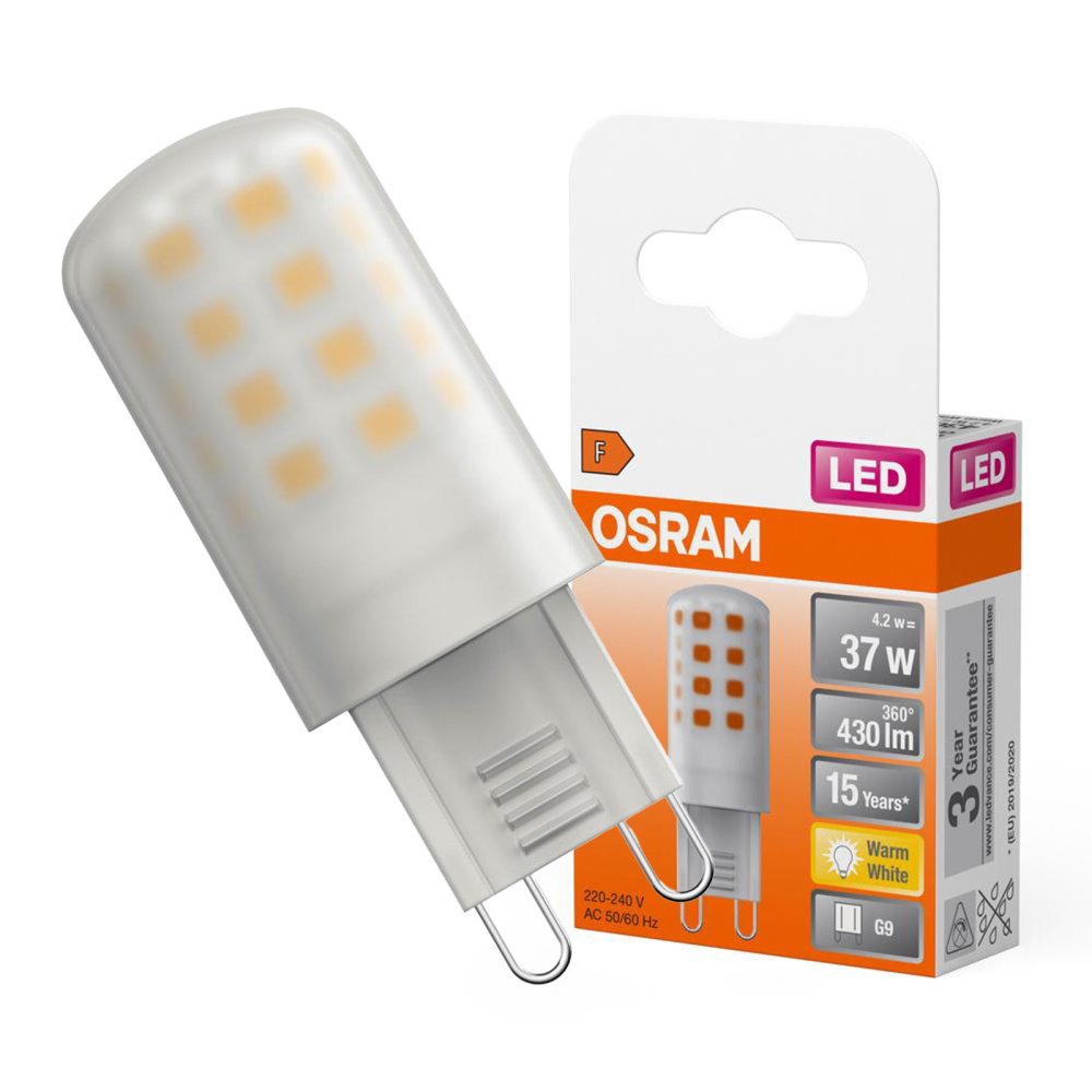 LED žiarovka G9 4,2W = 37W 430lm 2700K Teplá 300° LED PIN Osram