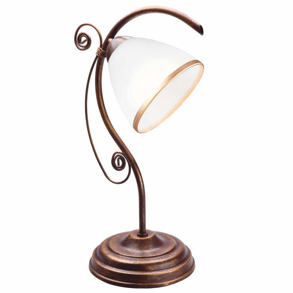 RETRO E27 Biela drevená klasická stolová lampa LN-1.51 Lamkur