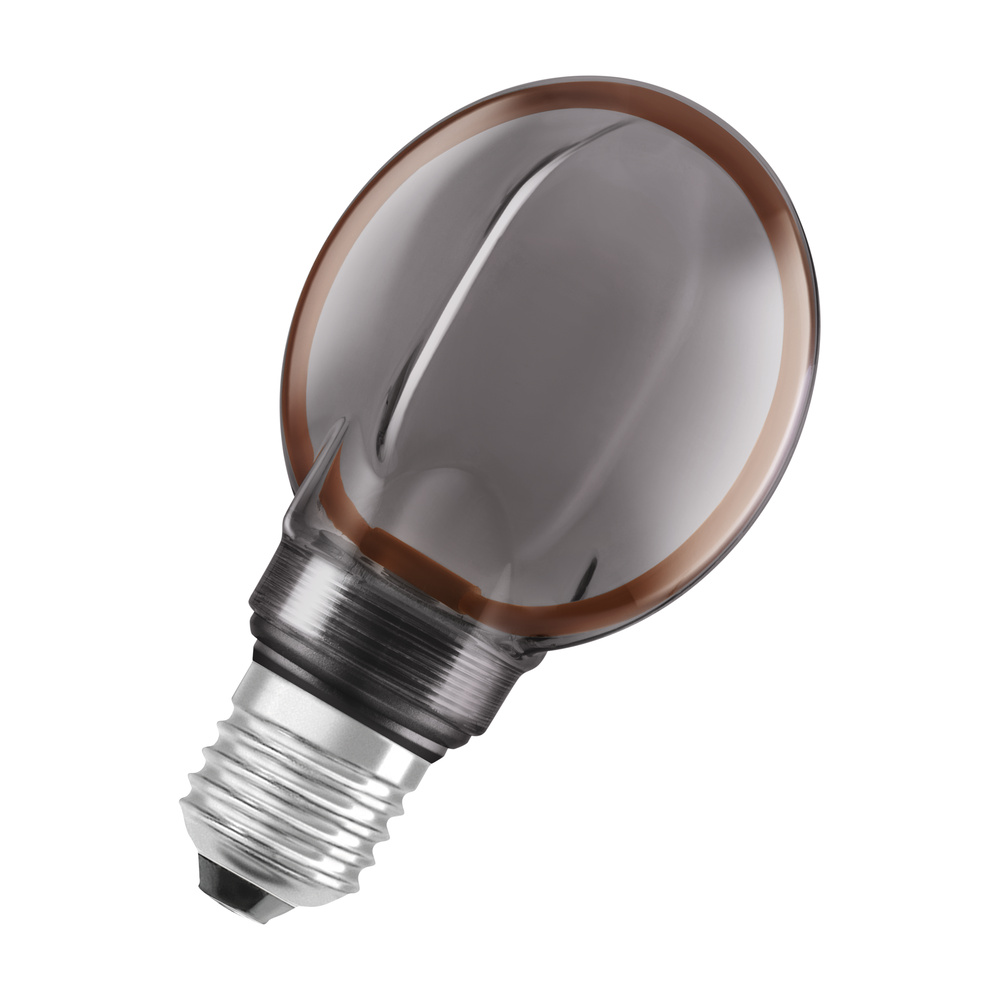 Dekoratívna LED žiarovka G80 guľa E27 4W = 12W 110lm 1800K teplá 330° dymová filament stmievateľná vintage 1906 Osram