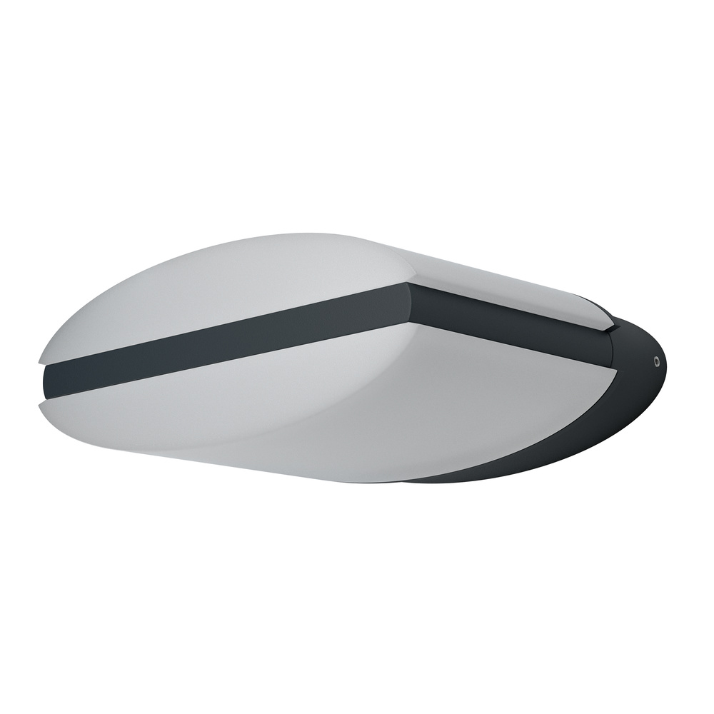E-shop Vonkajšia fasádna nástenná lampa Grey 12,5W 3000K Warm IP44 ENDURA STYLE Ellipse LEDVANCE