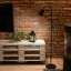 Lampa stojaca podlahová stolová LED E27 čierna s reguláciou výšky Kalso Lumiled