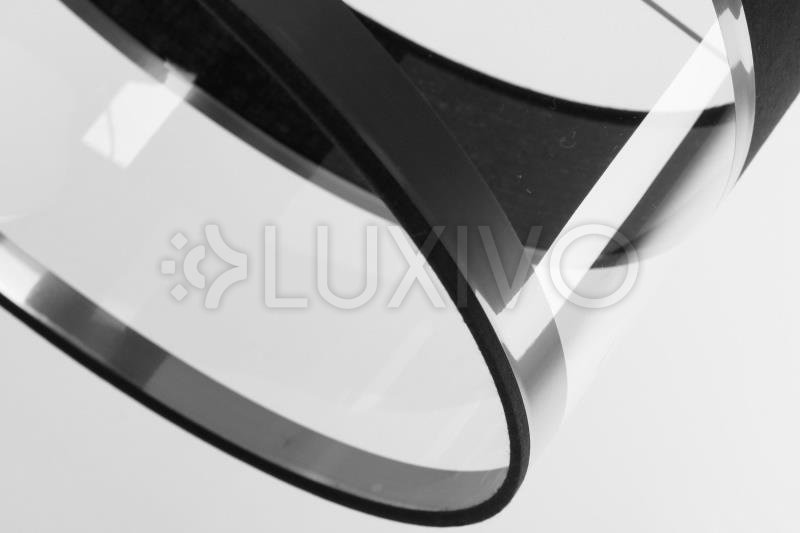 Závesné svietidlo Leone 1x E27 Kov a PVC Lampex transparentné tienidlo moderný štýl