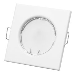 Svietidlo HALOGEN na zapustenú montáž Pevné štvorcové svietidlo PAVO White Sheet MR16 GU10