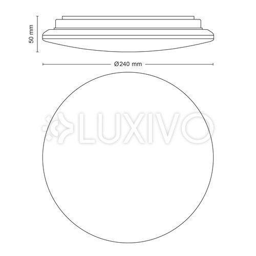 Plafond LED stropné svietidlo 4000K biela PHILIPS Moire CL200 EC RD 10W 40K W HV 06