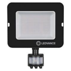 LED reflektor 50W 4500lm teplý IP65 čierny so senzorom pohybu a súmraku LEDVANCE COMPACT V