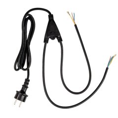 Napájací kábel 2m 3x0, 75 pre LED reflektor pracovnej lampy IP44 LUMILED