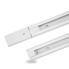 Jednofázová lišta biely hliníková pre reflektory 100cm LUMILED